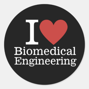 Sticker Rond I ❤️ Ingénierie biomédicale pour les étudiants/pro