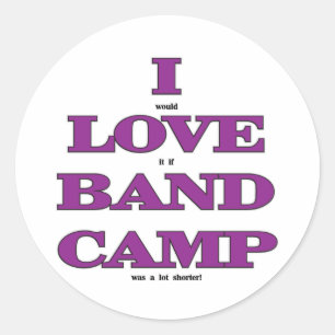 Sticker Rond I Love Band Camp