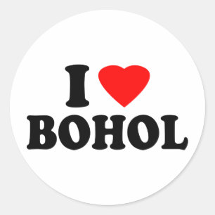 Sticker Rond I Love Bohol
