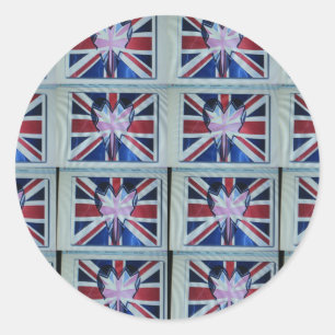 Sticker Rond I Love England Art Print
