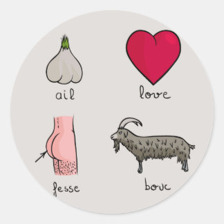 Sticker Rond I Love FB