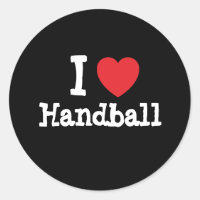 I love Handball coeur personnalisé