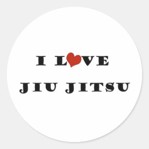 Sticker Rond I Love Jiu Jitsu.png