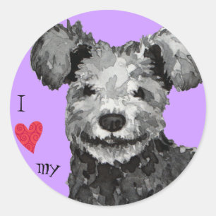 Sticker Rond I Love my pumi