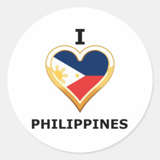 Sticker Rond I Love Philippines
