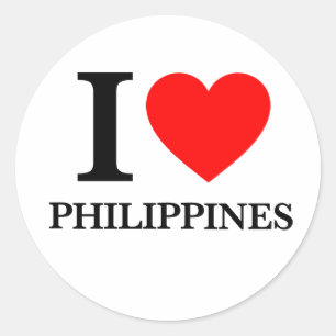 Sticker Rond I Love Philippines