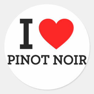 Sticker Rond I Love Pinot Noir