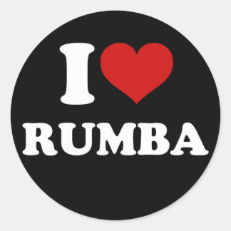 Sticker Rond I Love Rumba