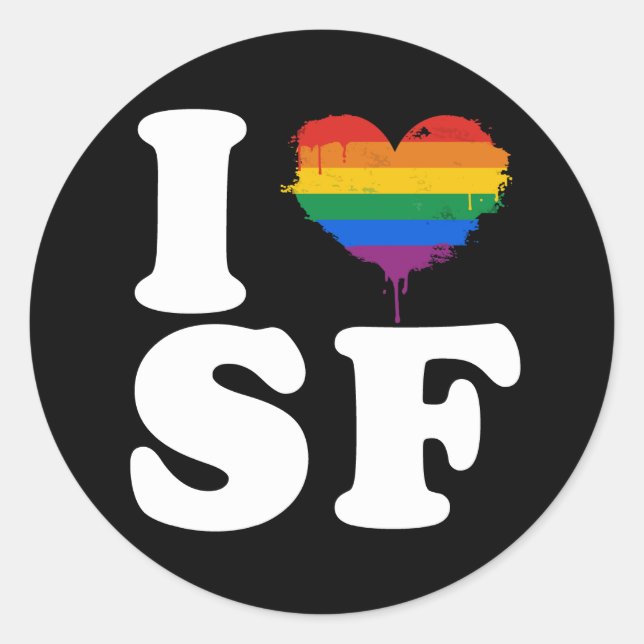Sticker Rond I LOY GAY SAN FRANCISCO - WHITE -.png (Devant)