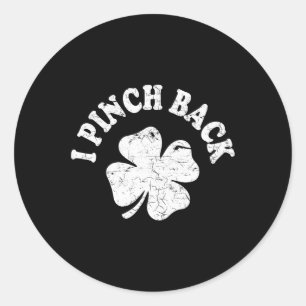 Sticker Rond I Punch Ck Drôle St Patrick's Day I Pinch Ck 1