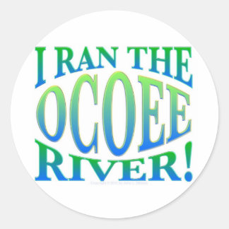 Sticker Rond I Ran the Ocoee River