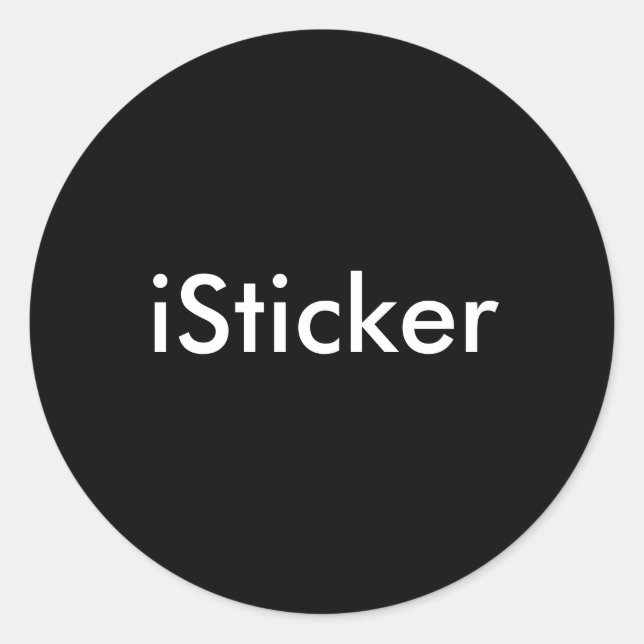 Sticker Rond i(votre nom ici) (Devant)