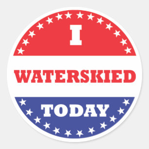 Sticker Rond I Watersky aujourd'hui