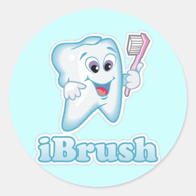 Sticker Rond iBrush (Devant)