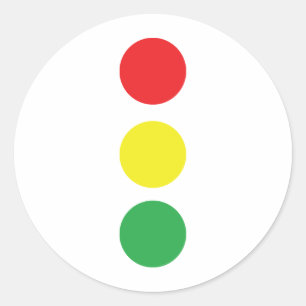Sticker Rond icône d'arrêt de la lumière