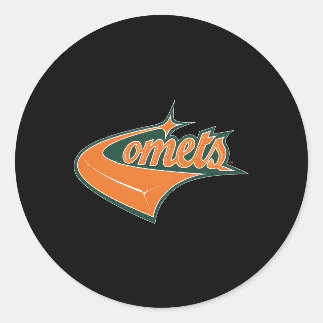 Sticker Rond Icône de Texas Dallas Comets (Devant)