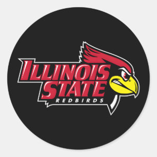Sticker Rond Icône des Redbirds de l'Illinois