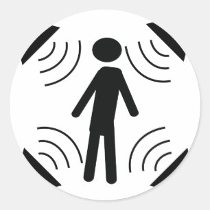 Sticker Rond Icône DOLBY