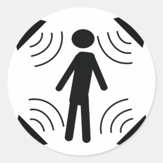 Sticker Rond Icône DOLBY