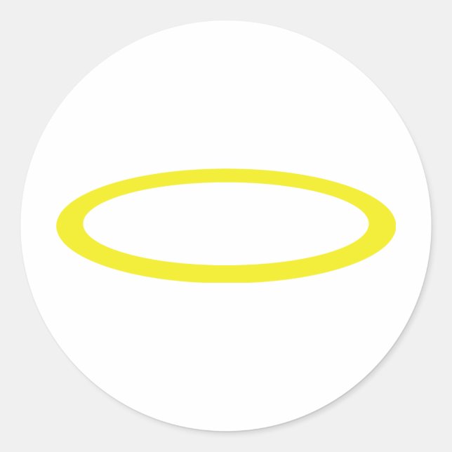 Sticker Rond icône gloriole (Devant)