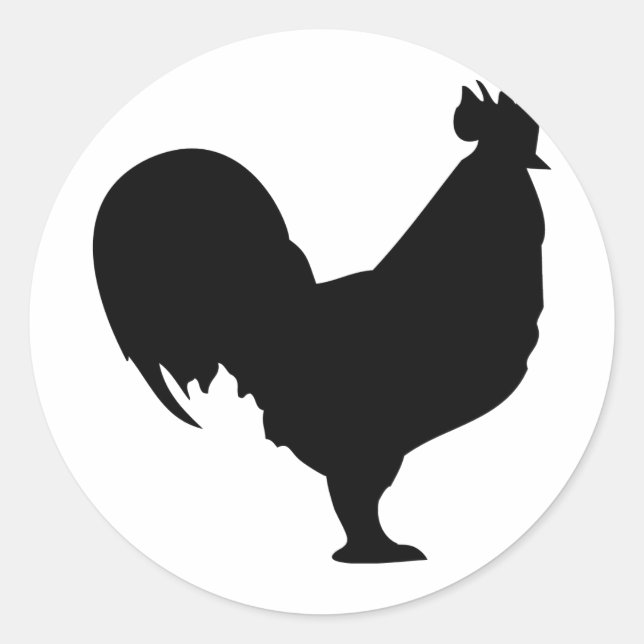 Sticker Rond icône noire (Devant)