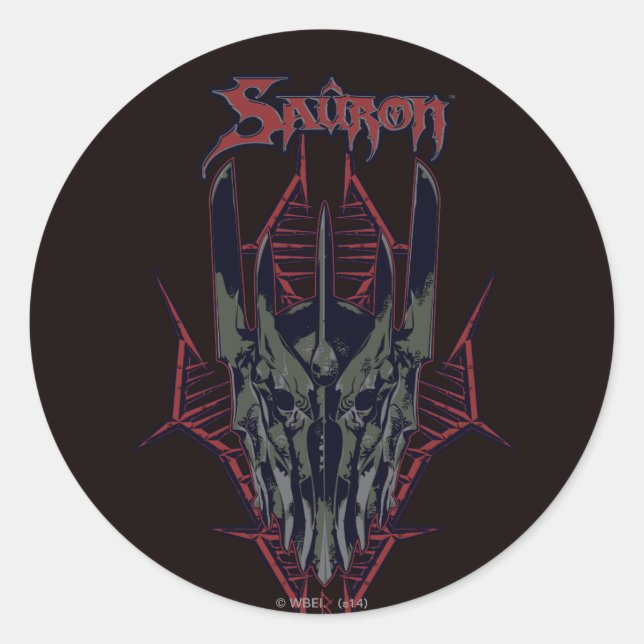 Sticker Rond Icône Sauron (Devant)