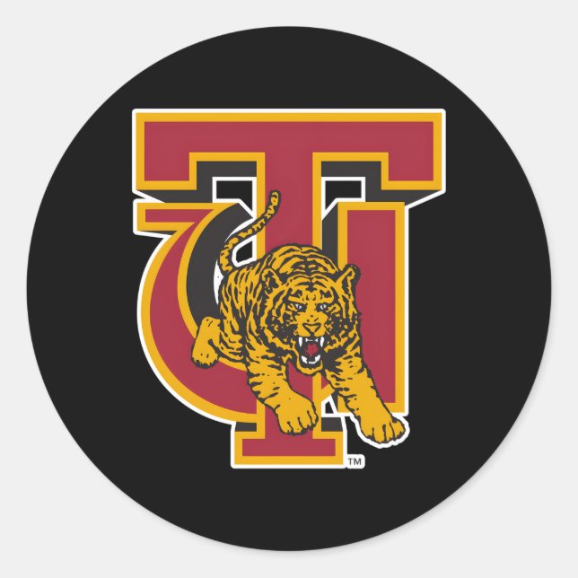 Sticker Rond Icône Tuskegee Golden Tigers (Devant)