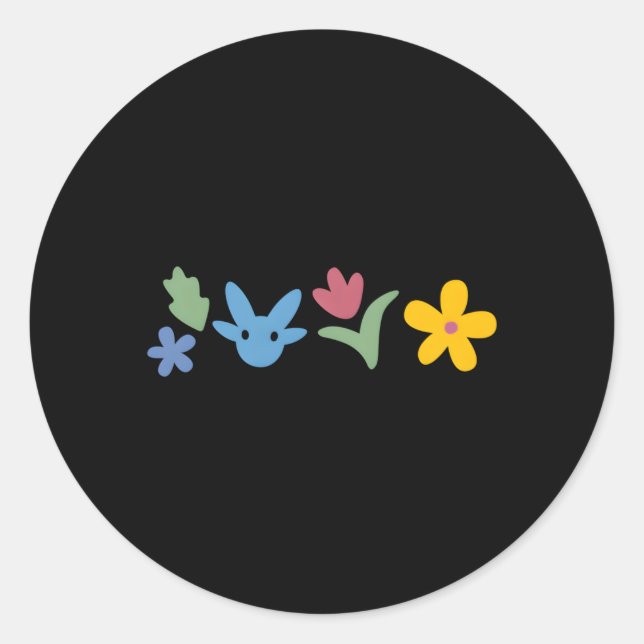 Sticker Rond Icônes (Devant)