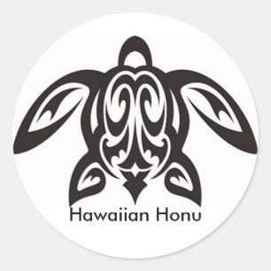Sticker Rond Icônes de tortues