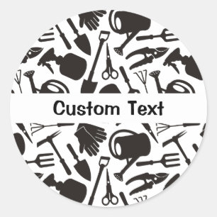 Sticker Rond Icons Silhouettes