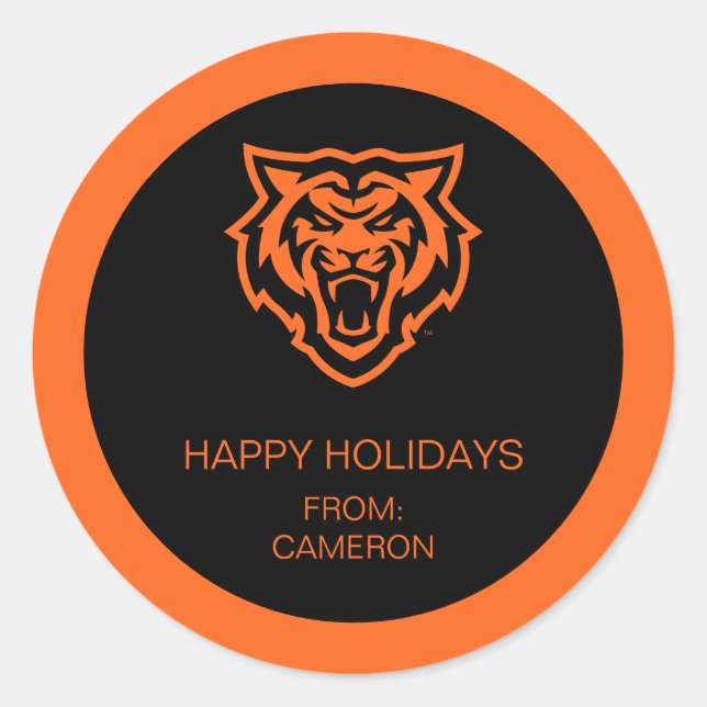 Sticker Rond Idaho State University Bengals Spirit Design (Devant)