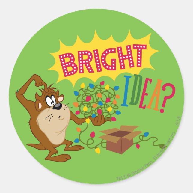 Sticker Rond Idée brillante (Devant)