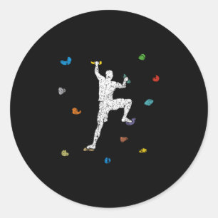 Sticker Rond Idée Cadeau de l'grimpeur murale