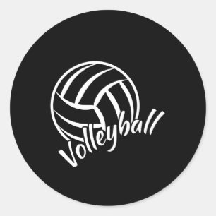 Sticker Rond Idée cadeau du joueur de beach volley-ball