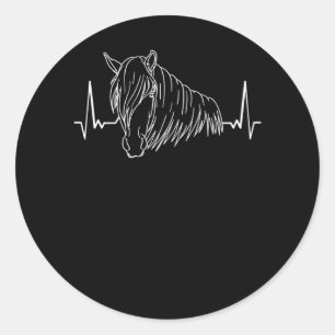 Sticker Rond Idée cadeau Haflinger Horse