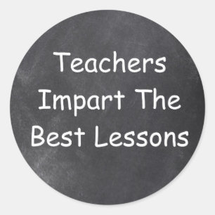 Sticker Rond Idée cadeau pour les enseignants qui transmettent