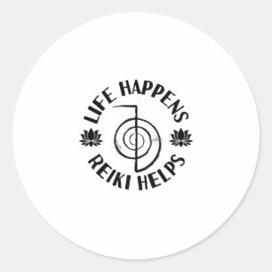 Sticker Rond Idées cadeaux Reiki Reiki Master Spiritualité