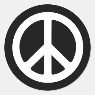 Sticker Rond Idéologie de la paix