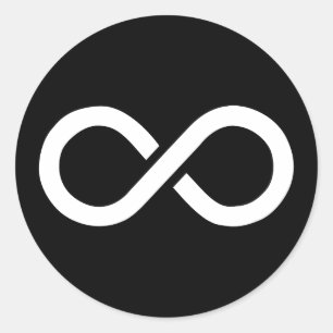 Sticker Rond Idéologie de l'infini