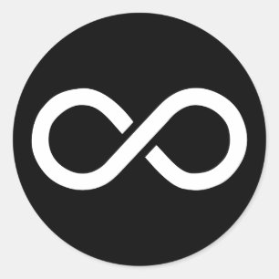Sticker Rond Idéologie d'infini