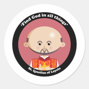 Sticker Rond Ignace de Loyola