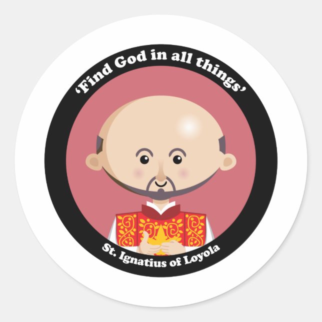 Sticker Rond Ignace de Loyola (Devant)