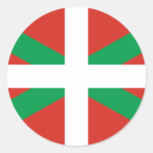 STICKER ROND IKURRIÑA DRAPEAU BASQUE EUSKADI FLAG VASCA