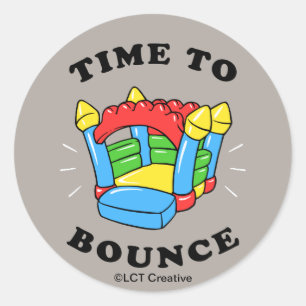Sticker Rond Il Est Temps De Rebondir