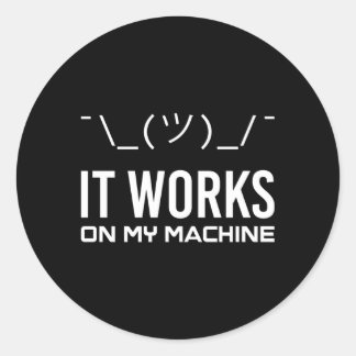 Sticker Rond Il Fonctionne Sur Mon Ordinateur Programmateur Inf