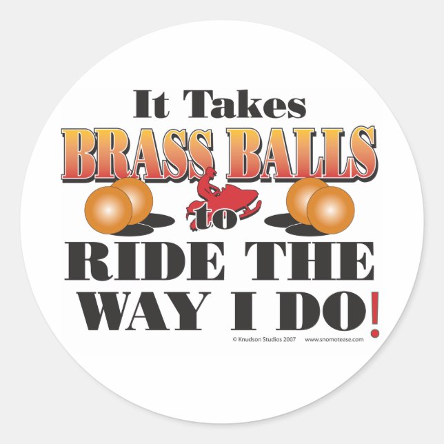 STICKER ROND IL PREND DES BALLES-BALLES (Devant)