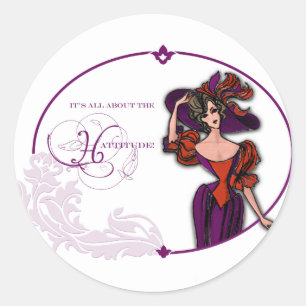 Sticker Rond Il s'agit de l'attitude