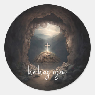 Sticker Rond il s'est levé