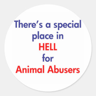 Sticker Rond Il y a un endroit spécial dans l'enfer