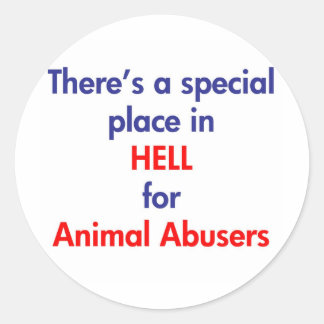 Sticker Rond Il y a un endroit spécial en enfer